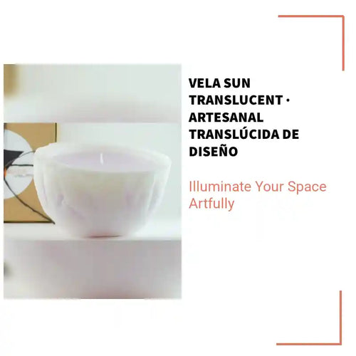 Vela SUN TRANSLUCENT &middot; Artesanal transl&uacute;cida de dise&ntilde;o by@Outfy