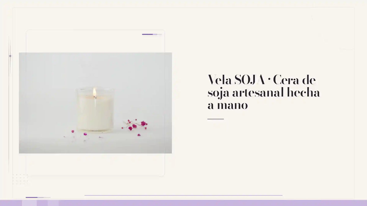 Vela SOJA &middot; Cera de soja artesanal hecha a mano by@Outfy