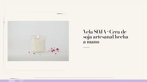 Vela SOJA &middot; Cera de soja artesanal hecha a mano by@Outfy